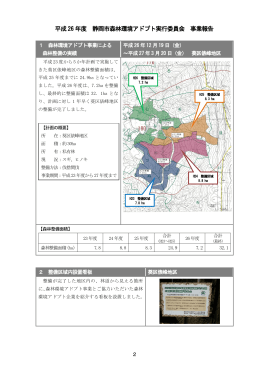 平成26 年度 静岡市森林環境アドプト実行委員会 事業報告