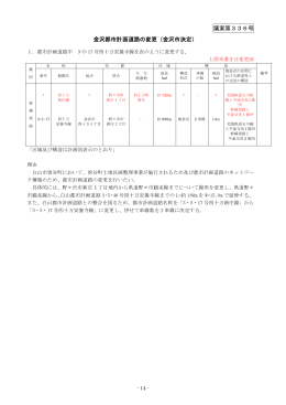 金沢都市計画 道路の変更 （PDF形式：896kbyte）
