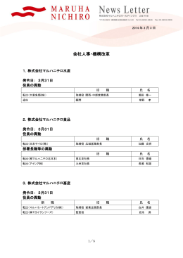 会社人事・機構改革 (PDF:312.5KB)