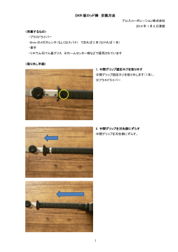 ダウンロード 部品交換方法 DKRタイプ 板ロッド棒(999DKR06Cなど)