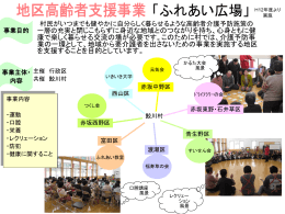 地域包括ケアシステム構築に関する取組事例（鮫川村）