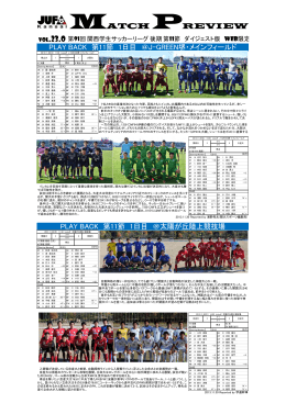 第11節リザルト - 関西学生サッカー連盟