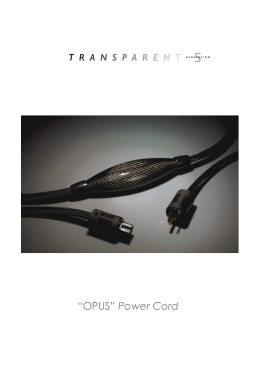 トランスペアレント_OPUS Power Cord資料（pdf）