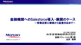 みずほ情報総研(株) - Salesforce ユーザ向け活用支援サイト