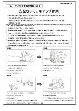 No3 「安全なジャッキアップ作業 - 建荷協 静岡県支部 のホームページに
