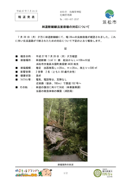 林道新細線法面崩壊の対応について（PDF：212KB）