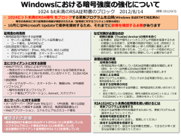 「Windowsにおける暗号強度の強化について」／高橋 正和 氏