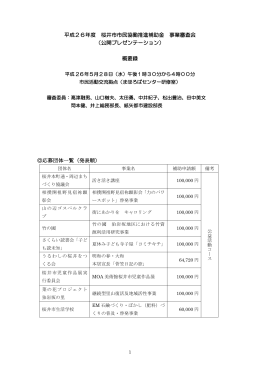 桜井市市民協働推進補助金事業審査会（PDF：302.7KB）
