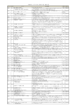 交通安全 ビデオ・DVD 貸出リスト【一般向け】