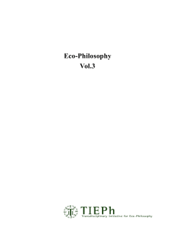 Eco-Philosophy Vol.3