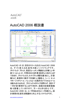 AutoCAD 2006 プレビューガイドをダウンロード