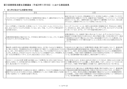 第31回静岡県消費生活審議会（平成24年11月19日）における委員意見