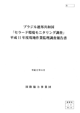 Untitled - JICA報告書PDF版(JICA Report PDF)