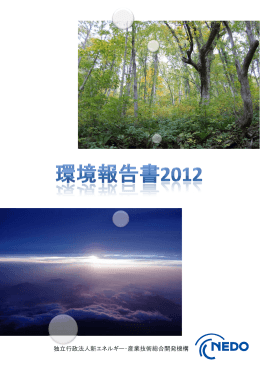 環境報告書2012 - 新エネルギー・産業技術総合開発機構