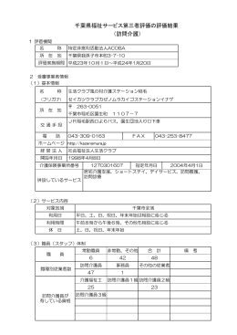 千葉県福祉サービス第三者評価の評価結果 （訪問介護）