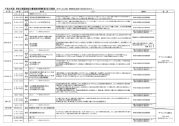 平成25年度 神奈川県認知症介護実践者研修(第2回)日程表