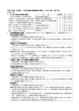 平成 25 年度 埼玉県小・中学校学習状況調査結果の概要 川口市小学校