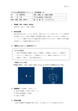 デジタル教材活用ガイドシート（活用実践15）