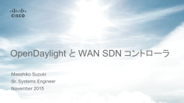 OpenDaylight と WAN SDN コントローラ