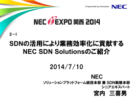 SDN - NEC Corporation