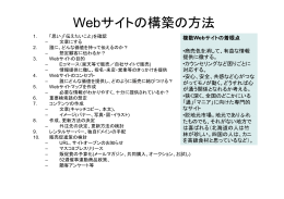 Webサイトの構築法