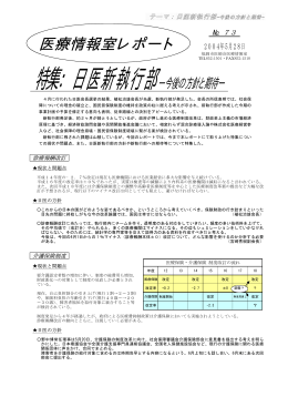 医療情報室レポート - 一般社団法人 福岡市医師会