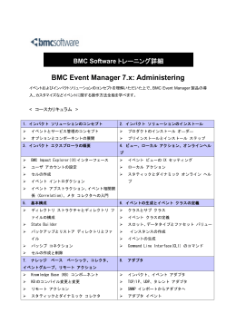 BMC Event Manager 7.x: Administering