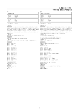 1年次 - 東京都市大学 等々力キャンパス