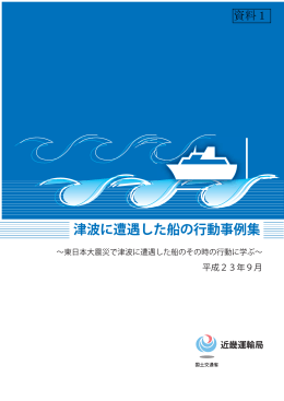 津波に遭遇した船の行動事例集