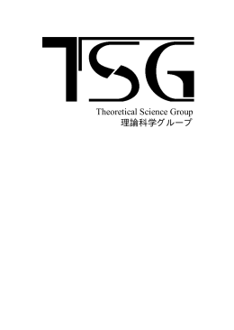 Theoretical Science Group 理論科学グループ