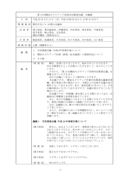 第 14 回横浜みどりアップ計画市民推進会議 会議録 日 時 平成
