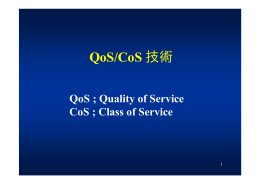 QoS/CoS 技術