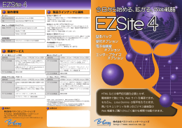 EZSite 4 パンフレット