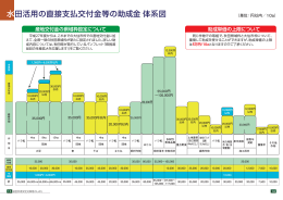 p13-14_水田活用の直接支払交付金等の助成金体系図
