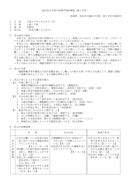 Taro-総合的な学習の時間指導案（1年）. (2)