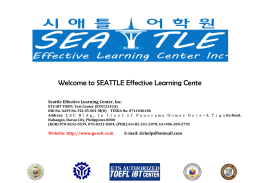 SEATTLE Effective Learning Cente