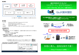 QuiX端末認証・A3両面パンフレット(PDF・553KB)