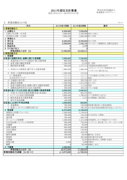 2011年度収支計算書（PDF）