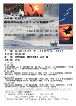 厳寒の知床羅臼海ワシと丹頂撮影ツアー 2014年2月17日（月）～20日