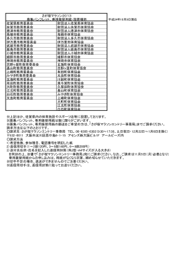 さが桜マラソン2013 募集パンフレット、専用振替用紙・設置場所 佐賀県