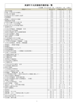 【参考目録】東浦町中央図書館所蔵原稿一覧（PDF：436KB）