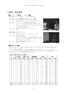 教育普及事業・イベント (PDF:372KB)