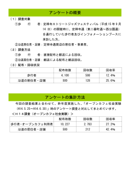 平成15年9月 定禅寺通についてのアンケート結果 (PDF:94KB)