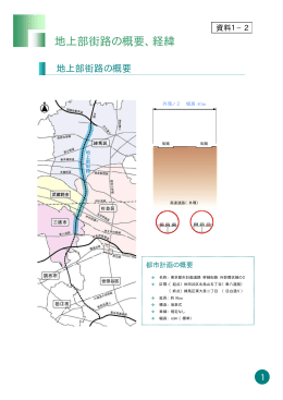 資料1－2 地上部街路の概要、経緯