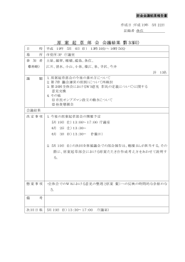 第33回原案起草部会 平成19年5月6日（土曜日）の概要 (PDFファイル