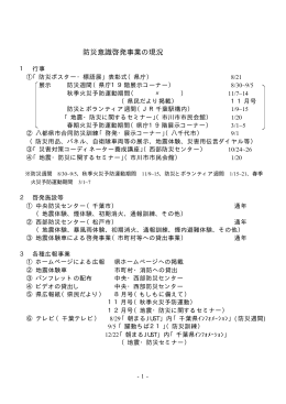 「防災意識啓発事業の現況」(PDF 10.3KB)