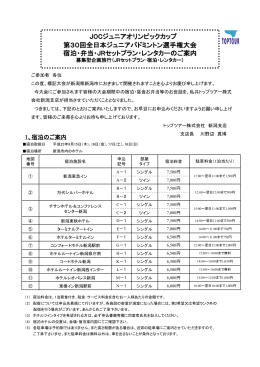 JOCジュニアオリンピックカップ 第30回全日本ジュニアバドミントン選手権
