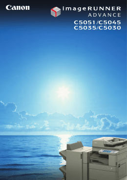 iR-ADV C5051/C5045/C5035/C5030 製品カタログ