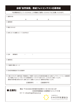 郵送用応募用紙（PDF／132KB）