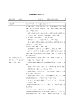 H26.10.30 市町村推進プログラム